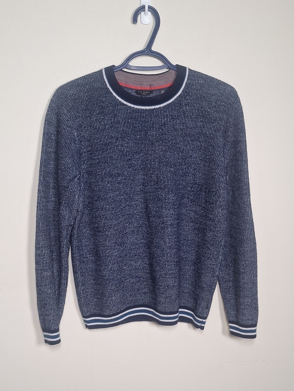 Ted Baker Men's Ringer Wool Blend Crew Neck Sweater